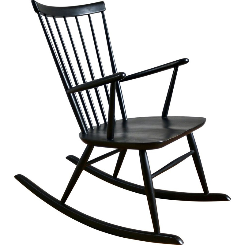 Vintage Scandinavian rocking chair, Roland Reiner for Hagafors, 1960