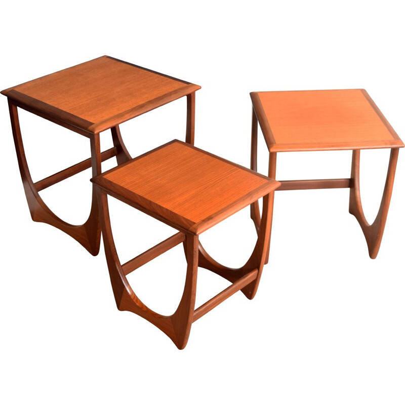 Vintage Fresco teak nesting tables G Plan 1960