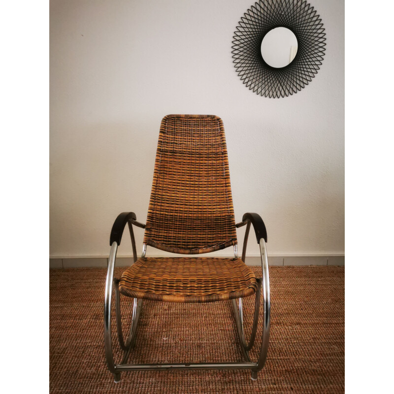 Vintage Rocking-chair Bauhaus 1960