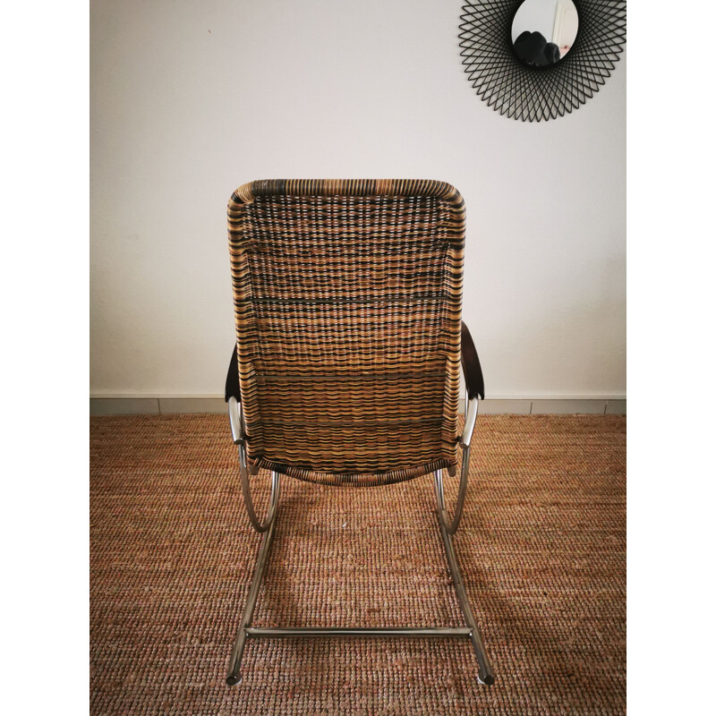 Rocking-chair vintage Bauhaus 1960