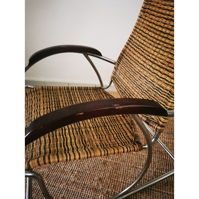 Vintage Rocking-chair Bauhaus 1960