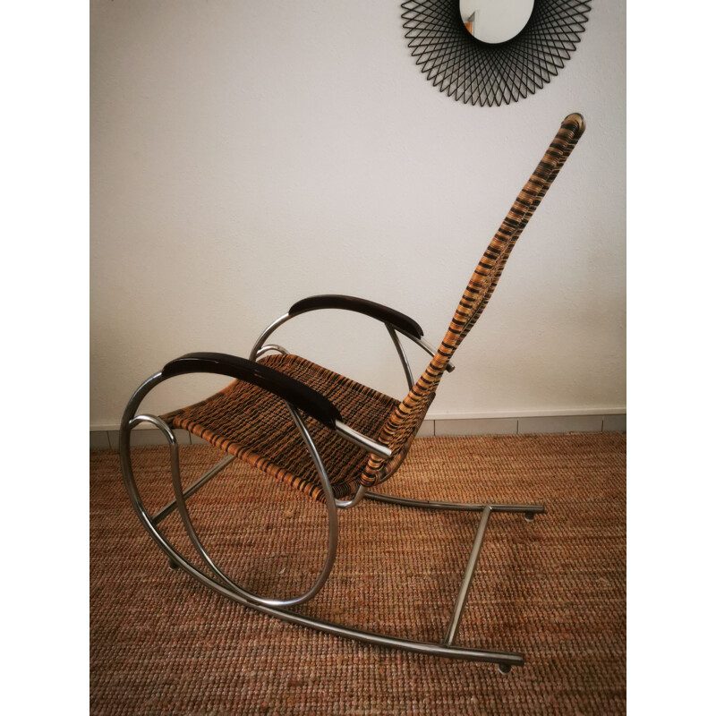 Vintage Rocking-chair Bauhaus 1960