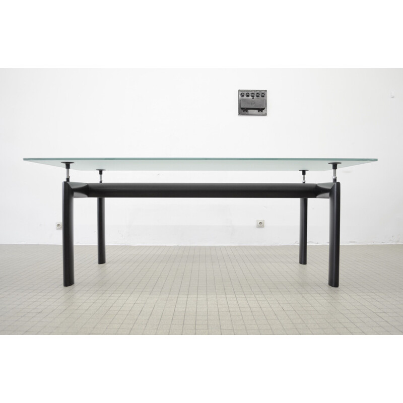 Vintage Cassina LC6 dining table by Le Corbusier Bauhaus 1928