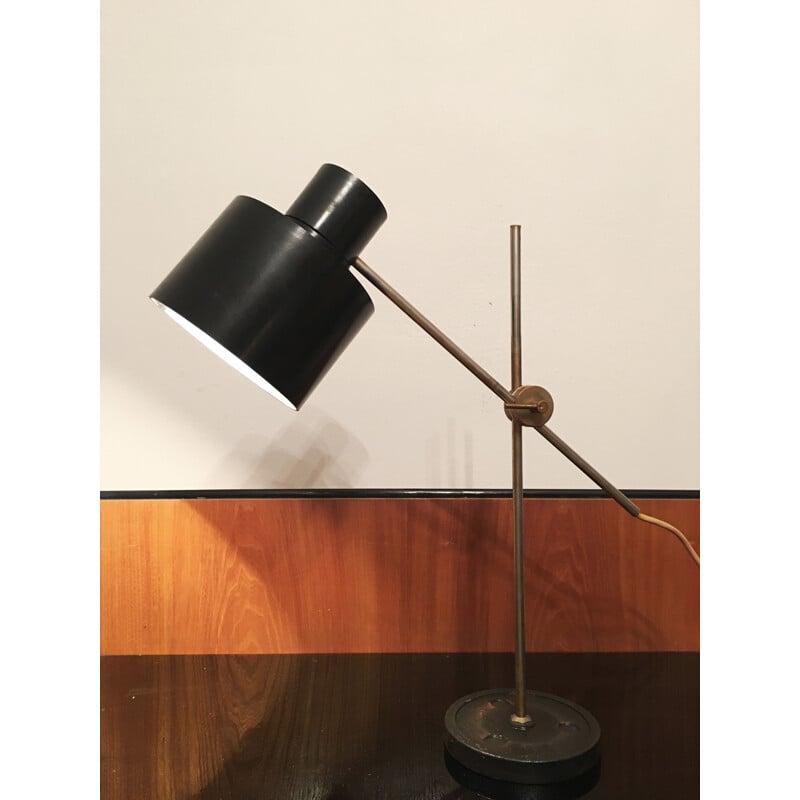 Vintage metal and bakelite lamp by Jan Suchan for Elektrosvit, 1960