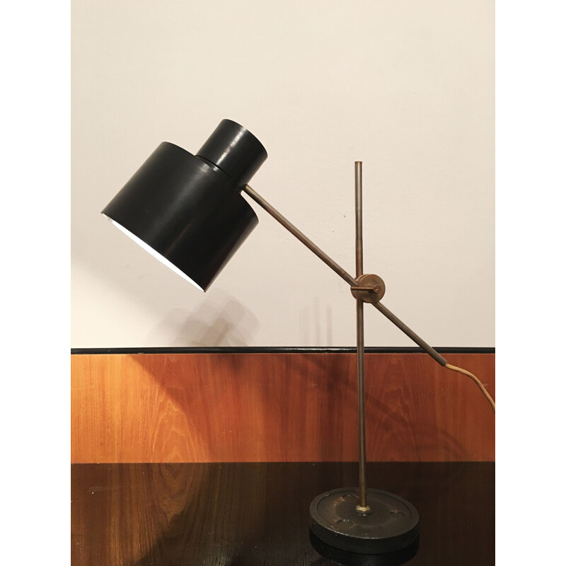 Vintage metal and bakelite lamp by Jan Suchan for Elektrosvit, 1960