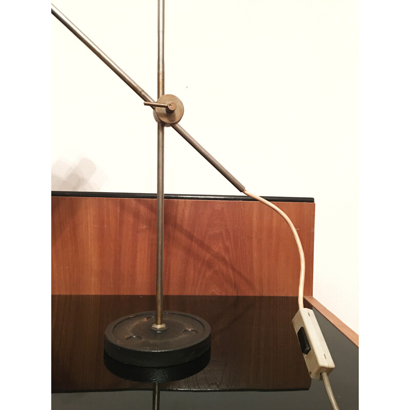 Lampada vintage in metallo e bachelite di Jan Suchan per Elektrosvit, 1960