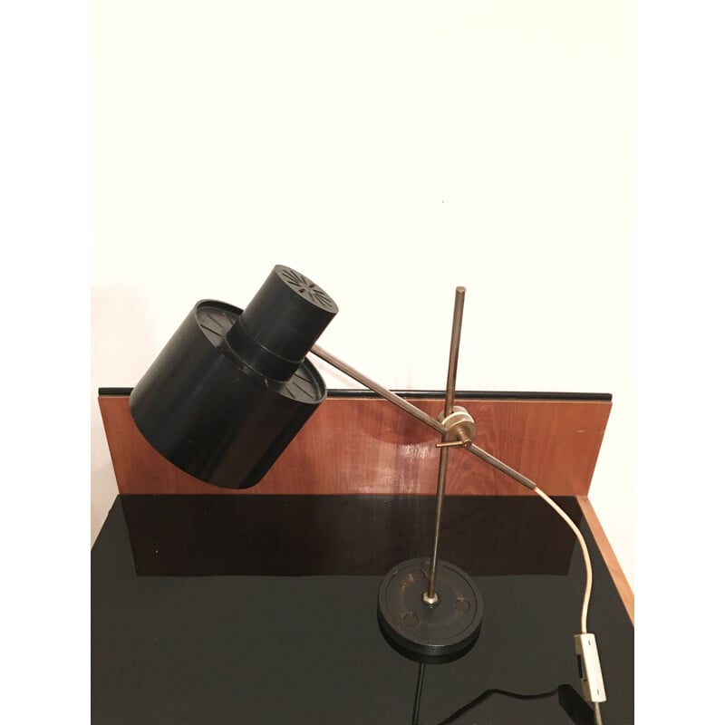 Vintage metal and bakelite lamp by Jan Suchan for Elektrosvit, 1960