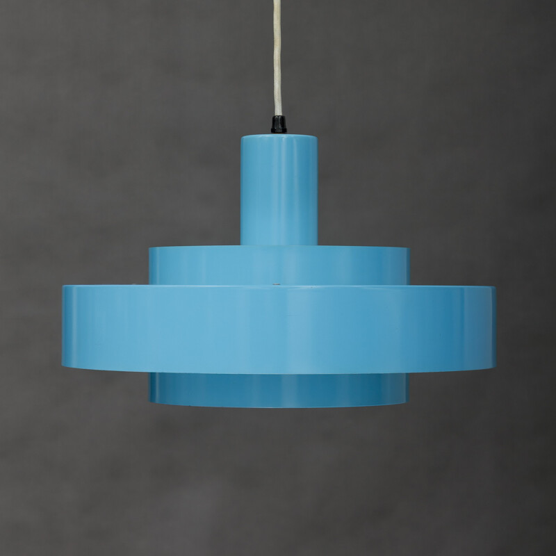 Fog and Morup mid-century "Equator" hanging lamp in laquered metal, Jo HAMMERBORG - 1960s