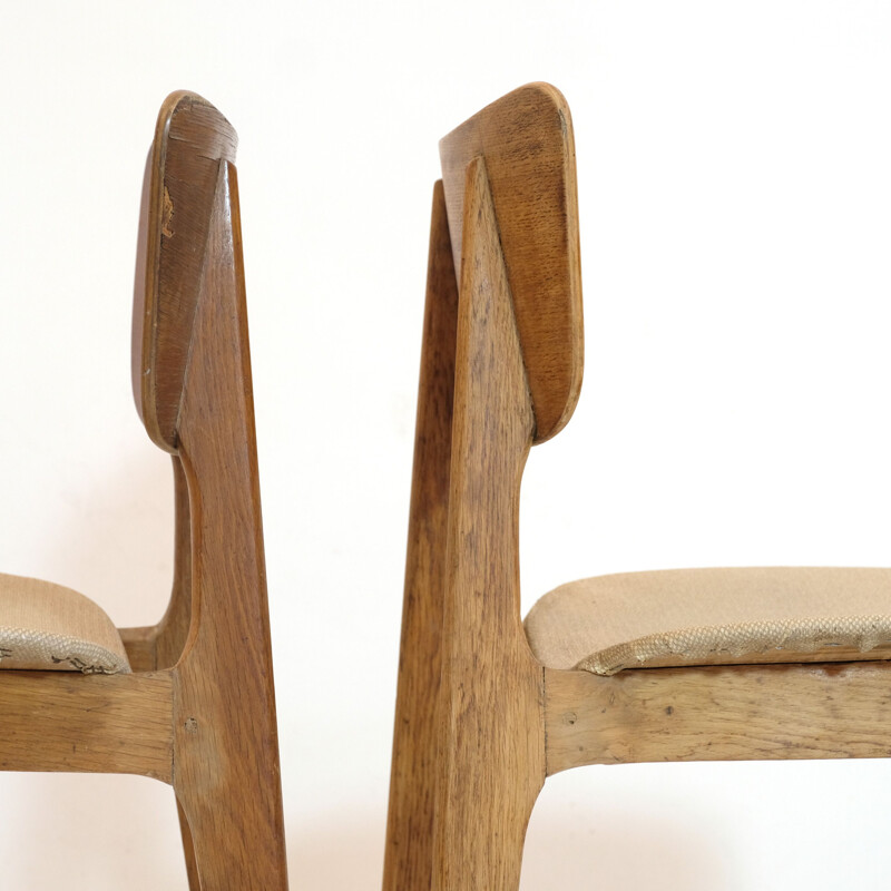 Pair of vintage chairs 6157, Roger Landault 1950