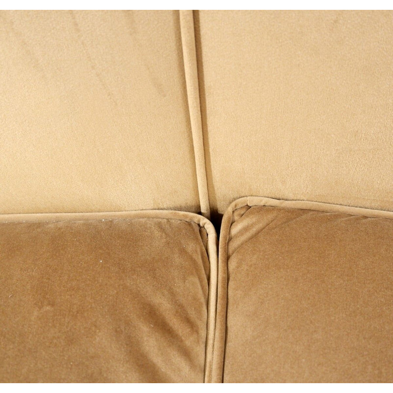 Vintage 3 seater velvet sofa Italian