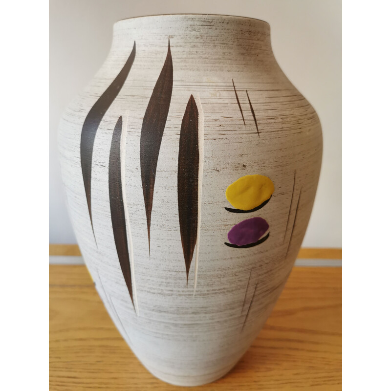 Vase vintage en céramique, Allemagne 1960