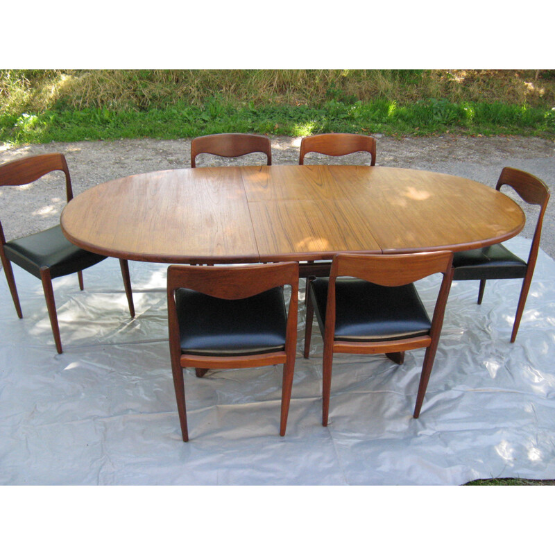 Scandinavian dining set, Ib KOFOD-LARSEN - 1960s