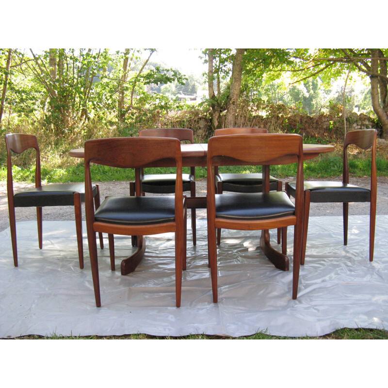 Scandinavian dining set, Ib KOFOD-LARSEN - 1960s