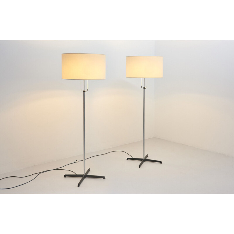 Pair of vintage Floor Lamps by Staff Leuchten, Germany 1960s