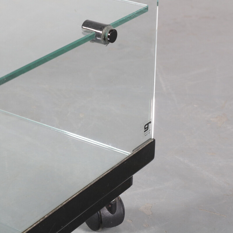 Vintage Glass trolley, Galloti & Radice 1970s