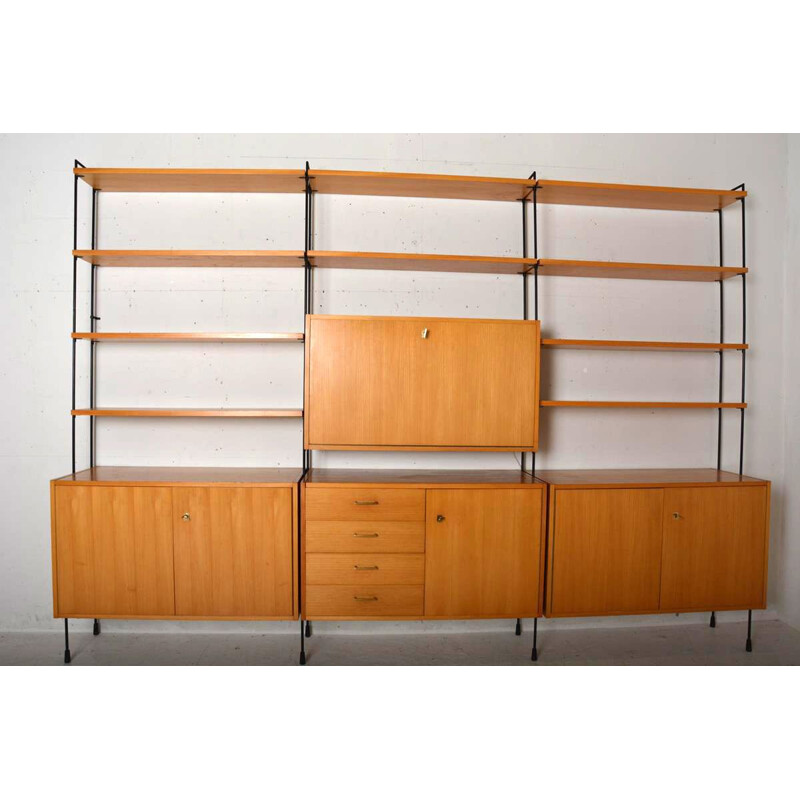 Vintage modular shelving system by Ernst Dieter Hilker for Omnia