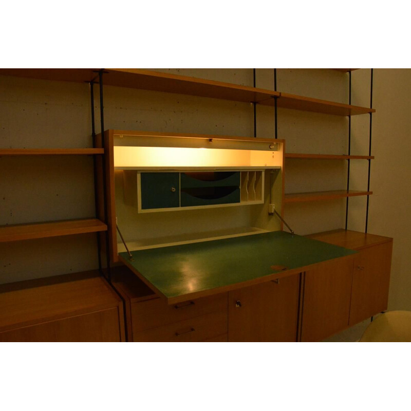 Vintage modular shelving system by Ernst Dieter Hilker for Omnia