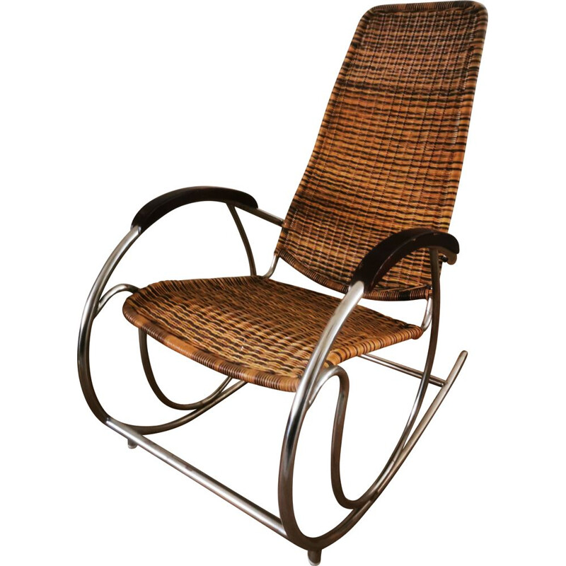 Vintage Rocking-chair Bauhaus 1960