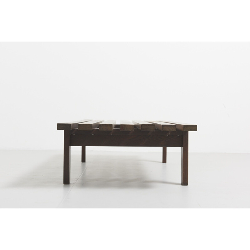 Vintage slatted bench, model BZ72, by Martin Visser for the Stedelijk Museum Amsterdam, Netherlands 1961