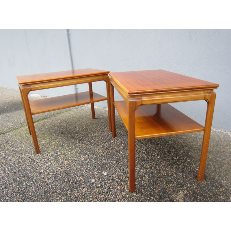 Pair of vintage side tables or bedside tables, Scandinavia