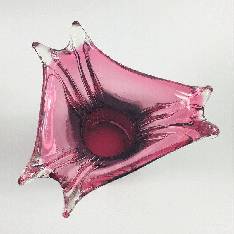 Large Mid-Century Murano Glass Vase from Fratelli Toso, 1950s