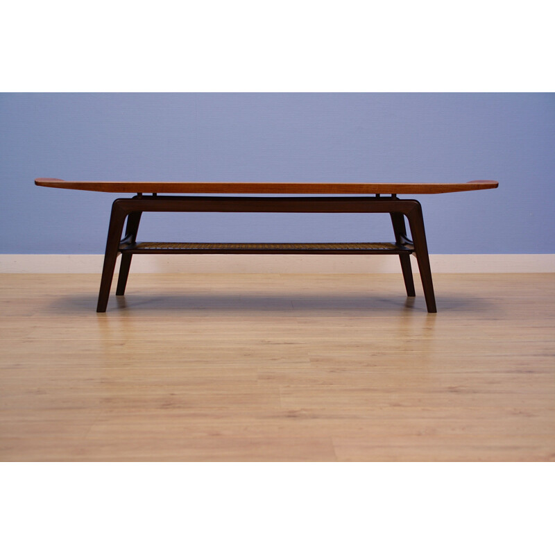 Vintage coffee table in teak with mosaic by Arne Hovmand Olsen for Mogens Kold Danish 1960s