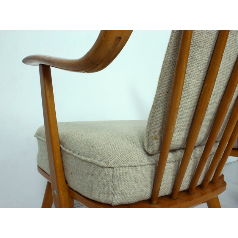 German pair of beechwood Casala easy chairs - 1950s