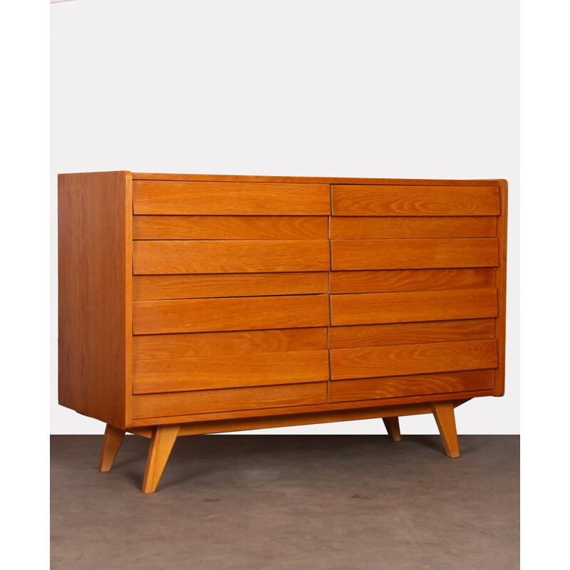 Vintage wooden chest of drawers by Jiri Jiroutek, model U-453 1960