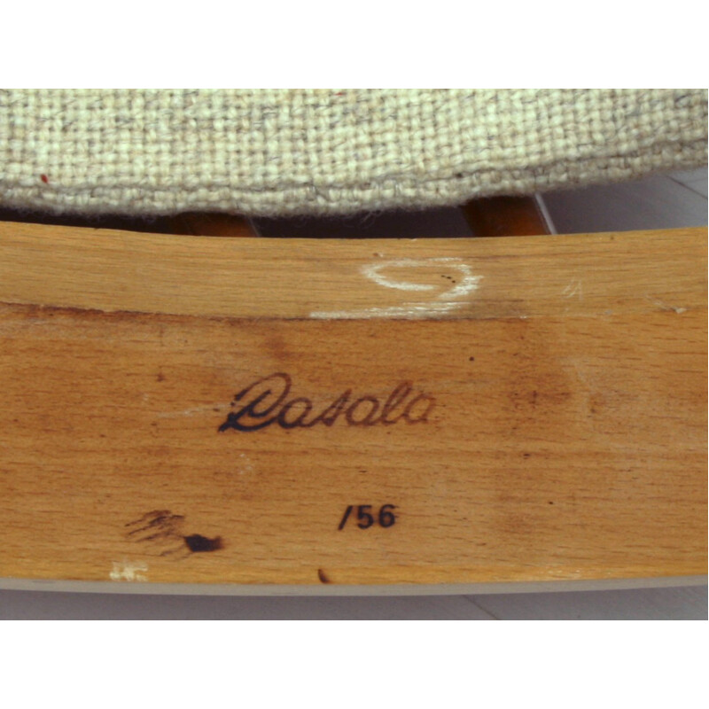 Pareja de butacas alemanas de madera de haya Casala - años 50