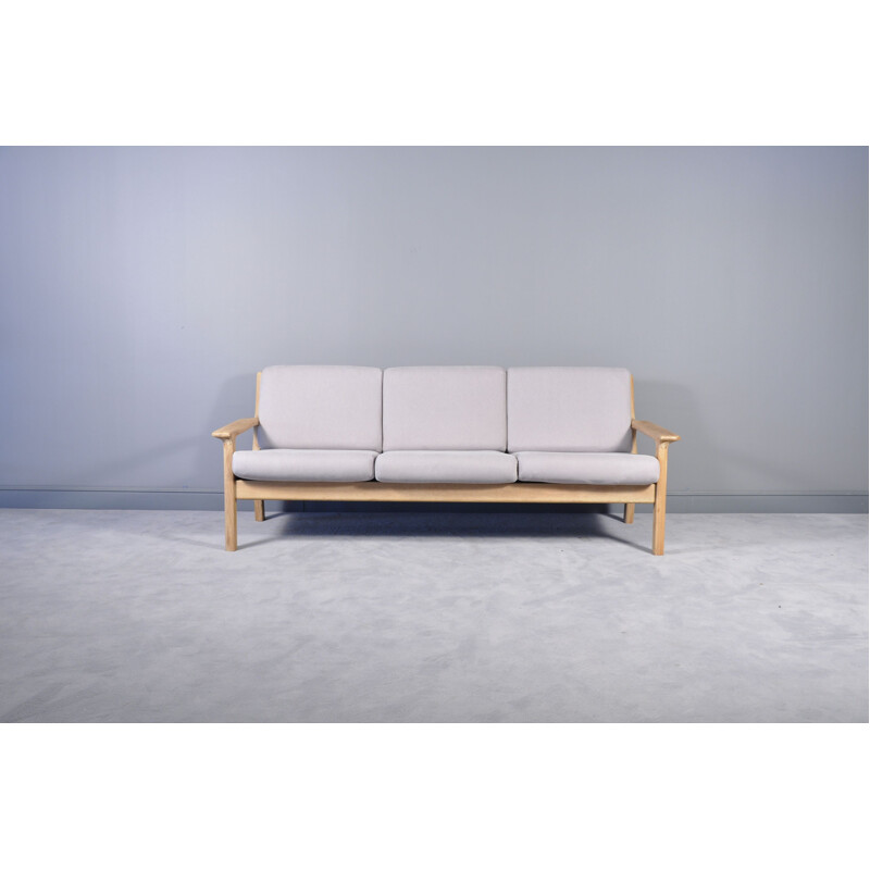 Vintage 3-seater sofa teak  Juul Kristensen and  by Glostrup Danish 1960s