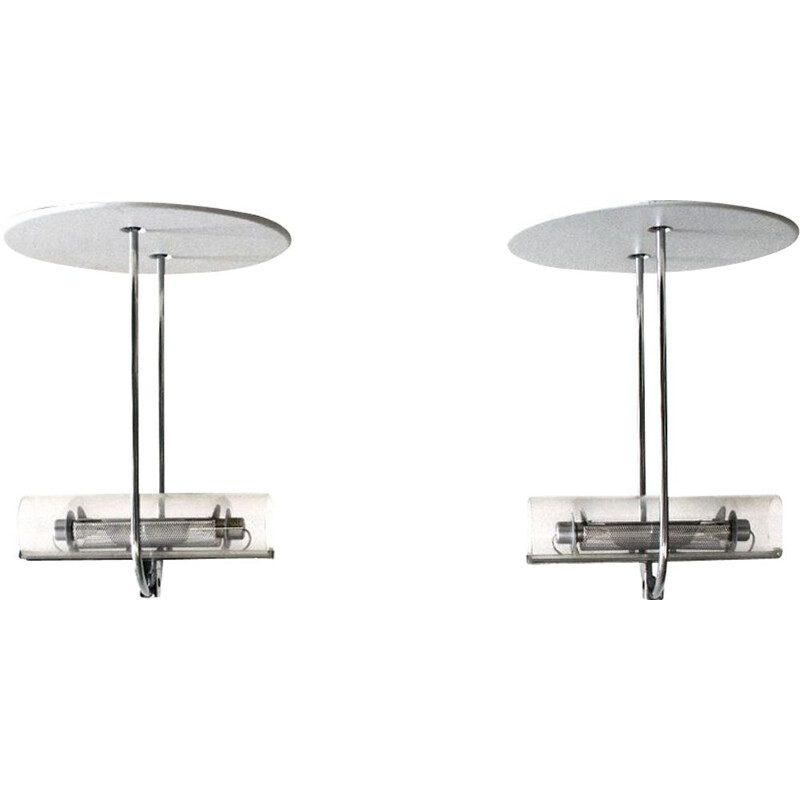 Pair of "Acheo" vintage ceiling lights by Gianfranco Frattini for Artemide, 1980