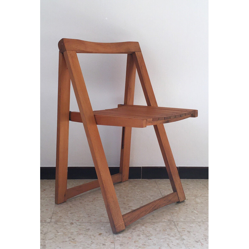 Pair of vintage folding chairs by Aldo Jacober 1960