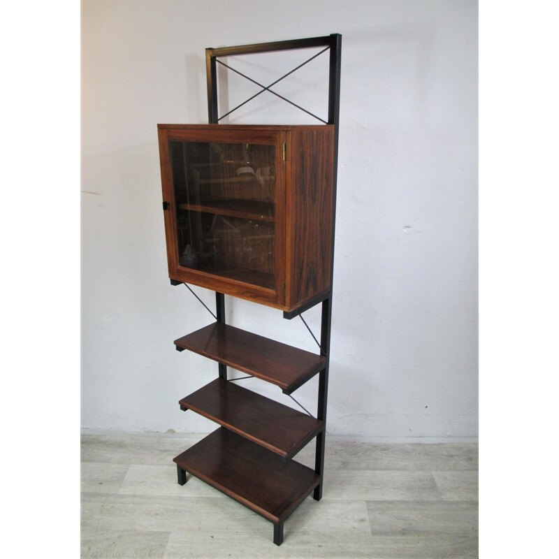Vintage Bookcase, rosewood and metal 1970s