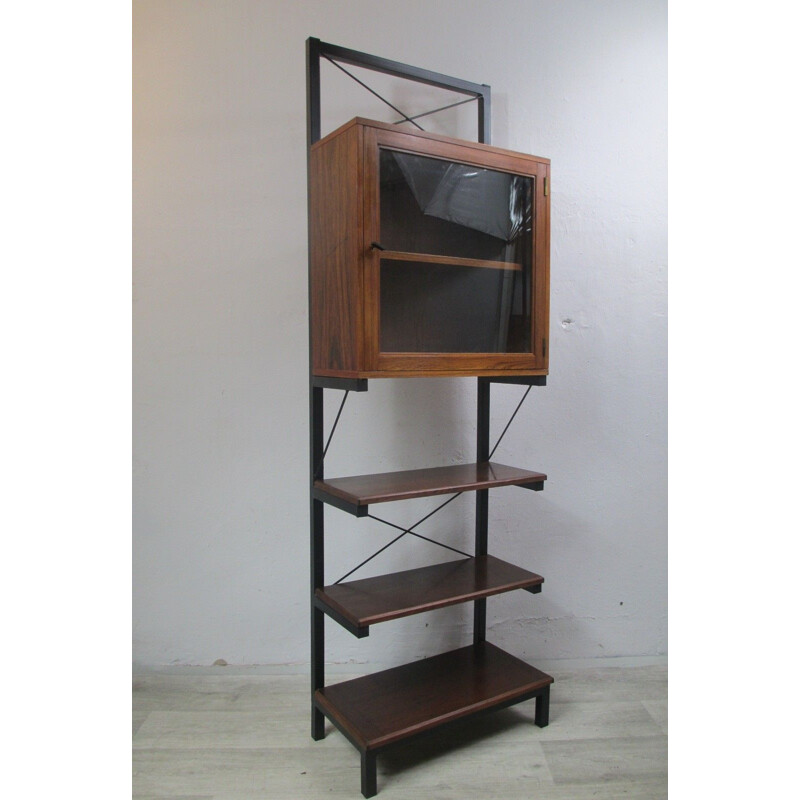 Vintage Bookcase, rosewood and metal 1970s