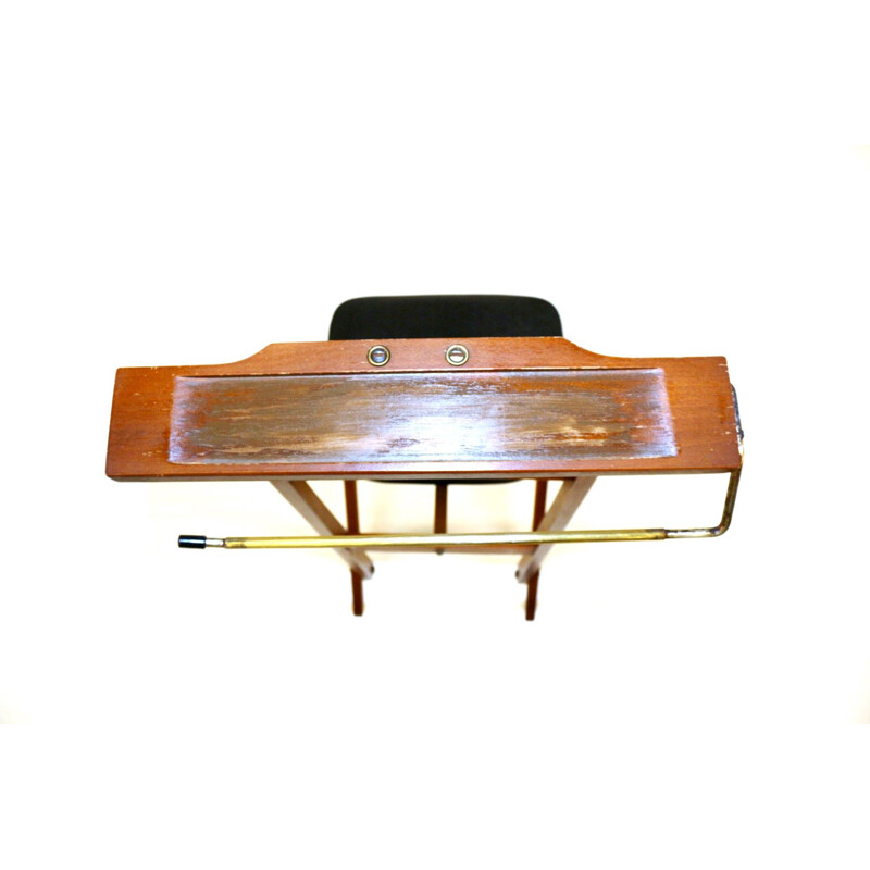 Vintage teak bedroom valet, Italy 1960