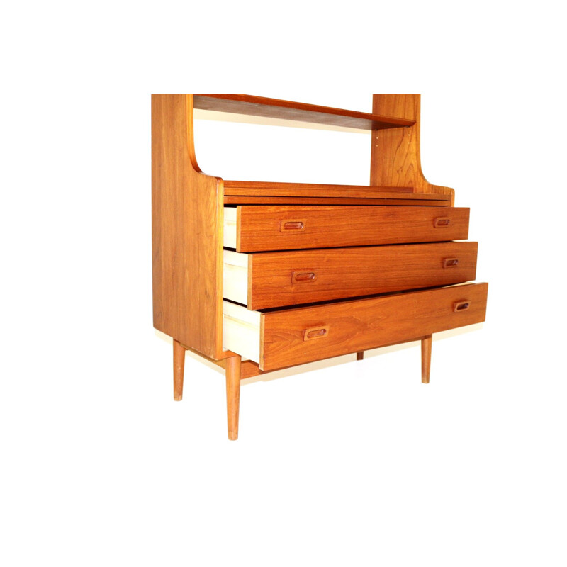 Vintage teakhouten bureau, Denemarken 1960