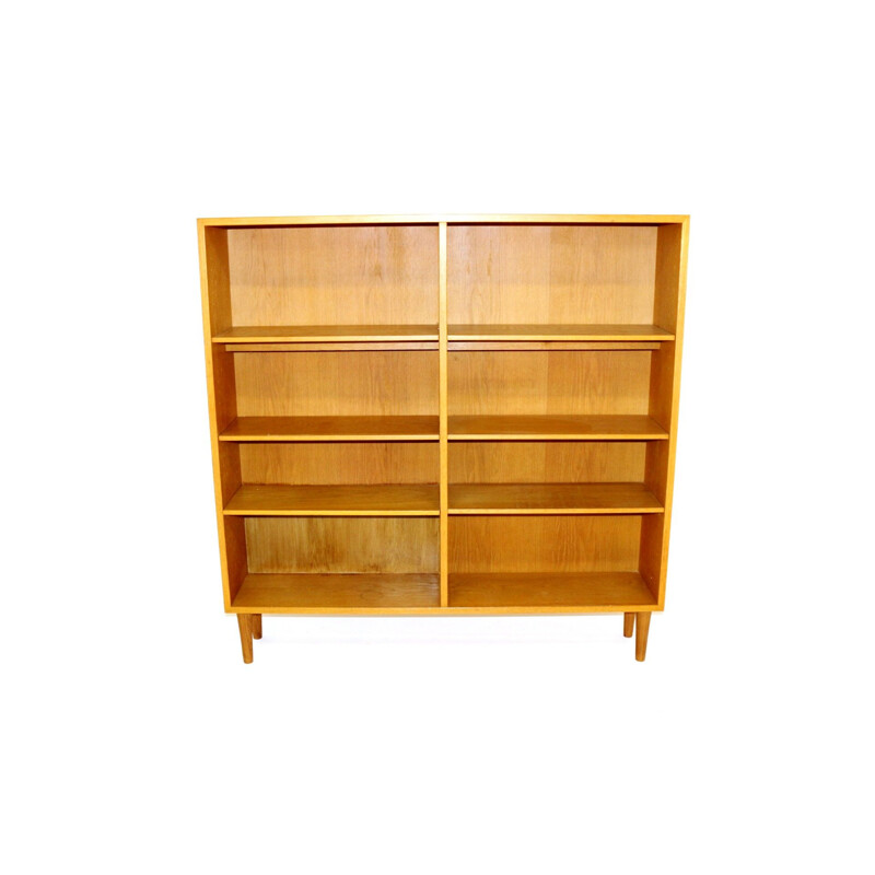 Vintage oak bookcase, Sweden 1960