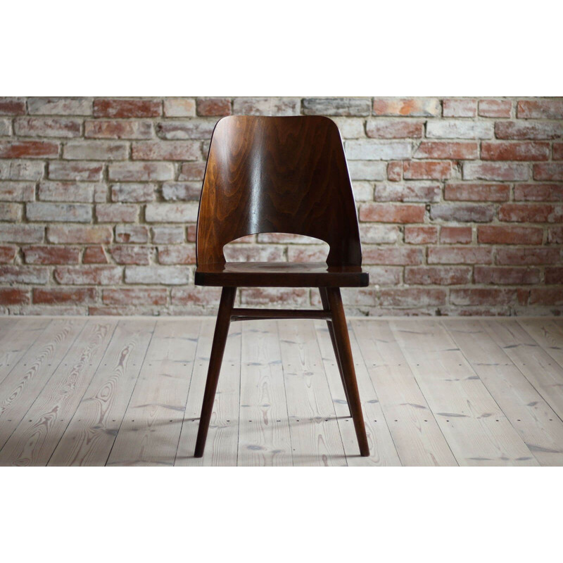 Set of 4 vintage Dining Chairs by Oswald Haerdtl, Beech Veneer