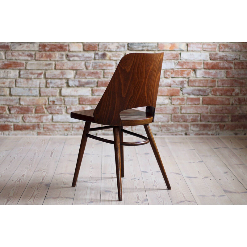 Set of 4 vintage Dining Chairs by Oswald Haerdtl, Beech Veneer