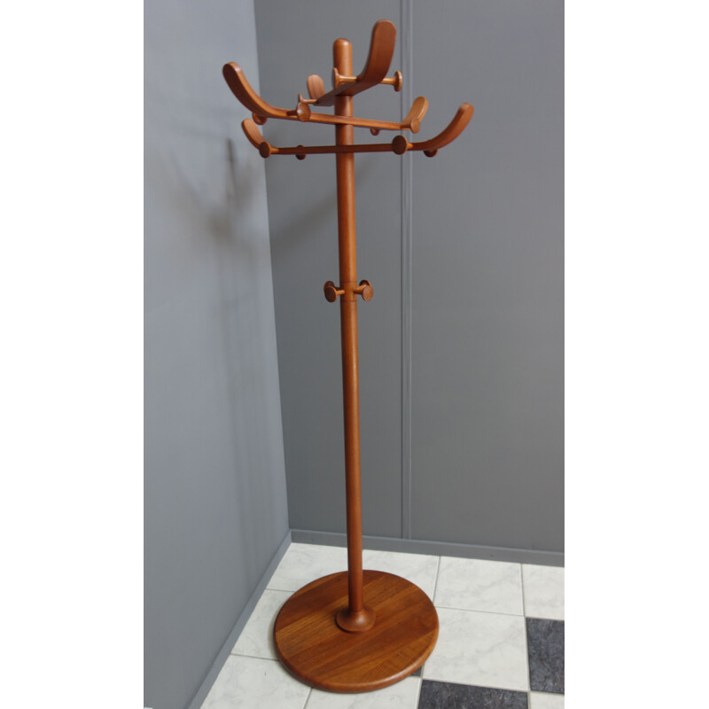 Vintage teak coat rack Aksel kjersgaard Denmark 1960s