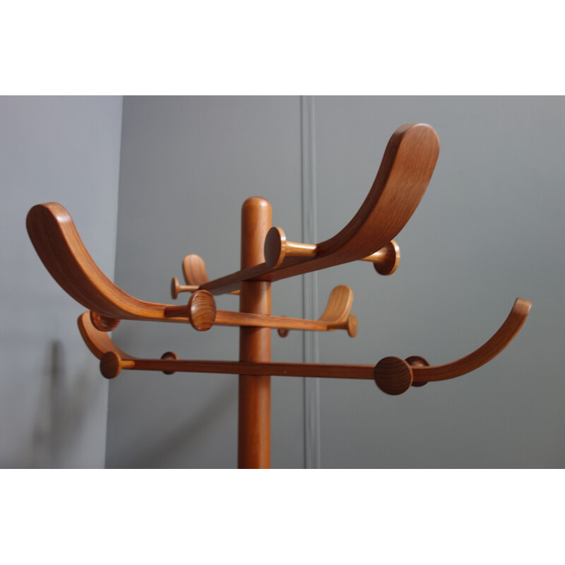 Vintage teak coat rack Aksel kjersgaard Denmark 1960s