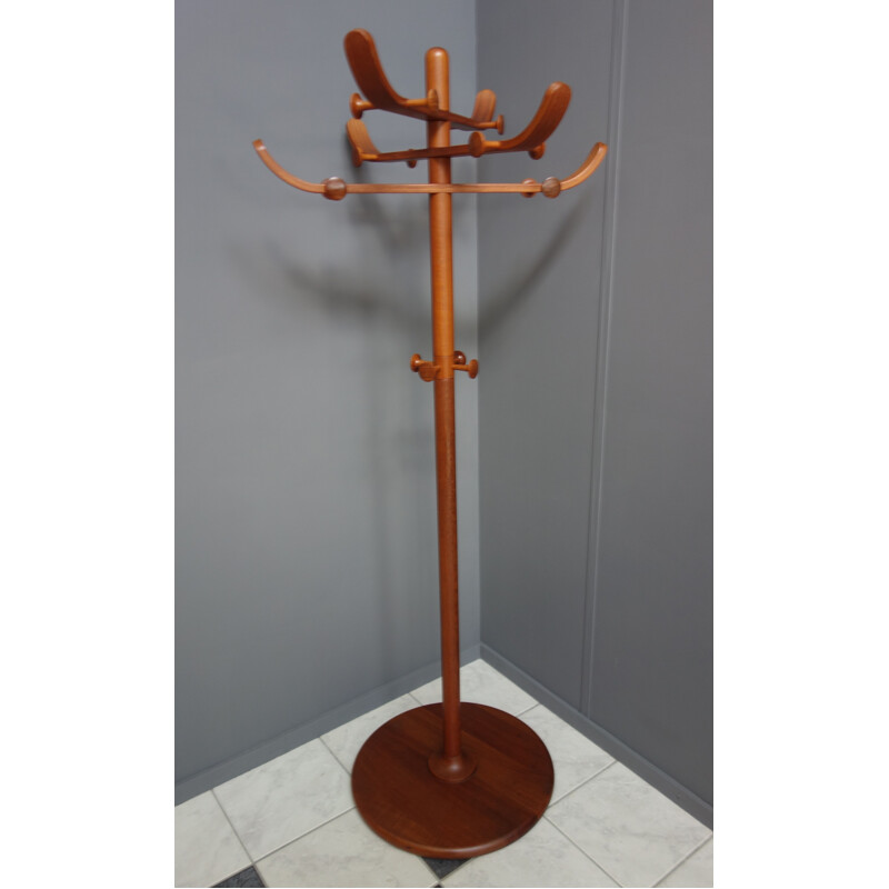 Vintage teak coat rack Aksel kjersgaard Denmark 1960s