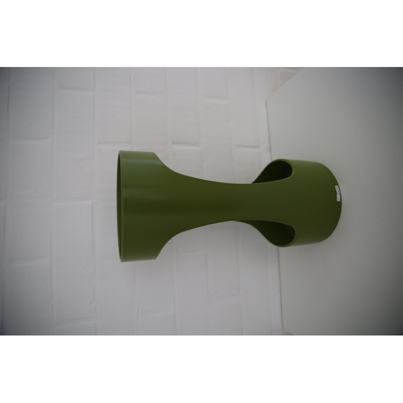 Vintage Olive green Schönbuch Umbrella stand, 1970s