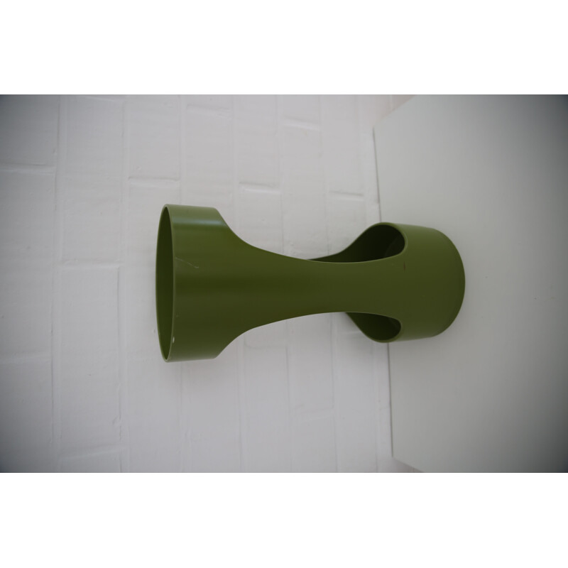 Vintage Olive green Schönbuch Umbrella stand, 1970s