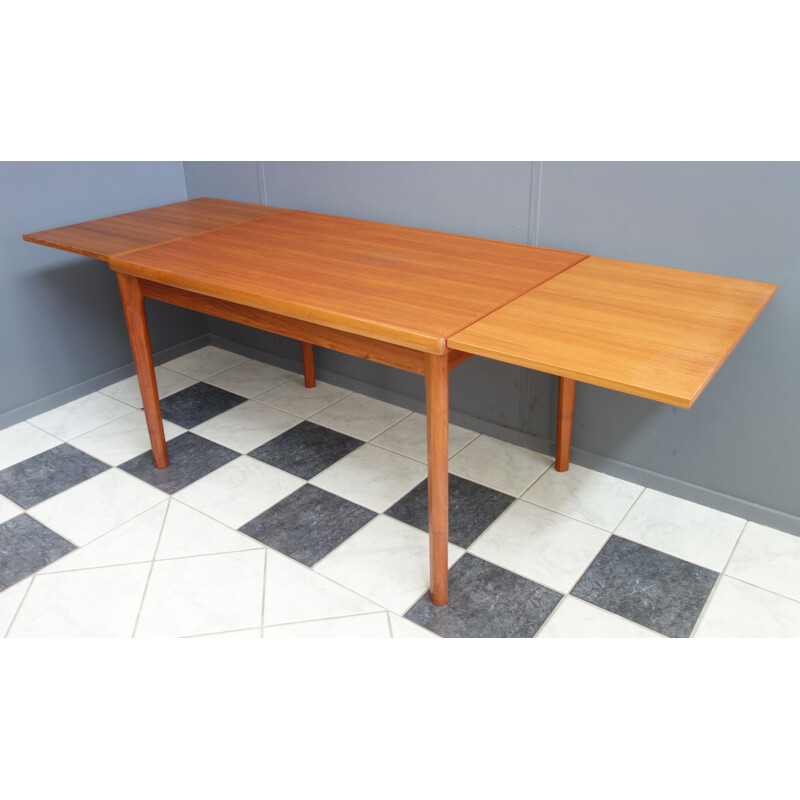 Vintage teak dining table Danish 1960s