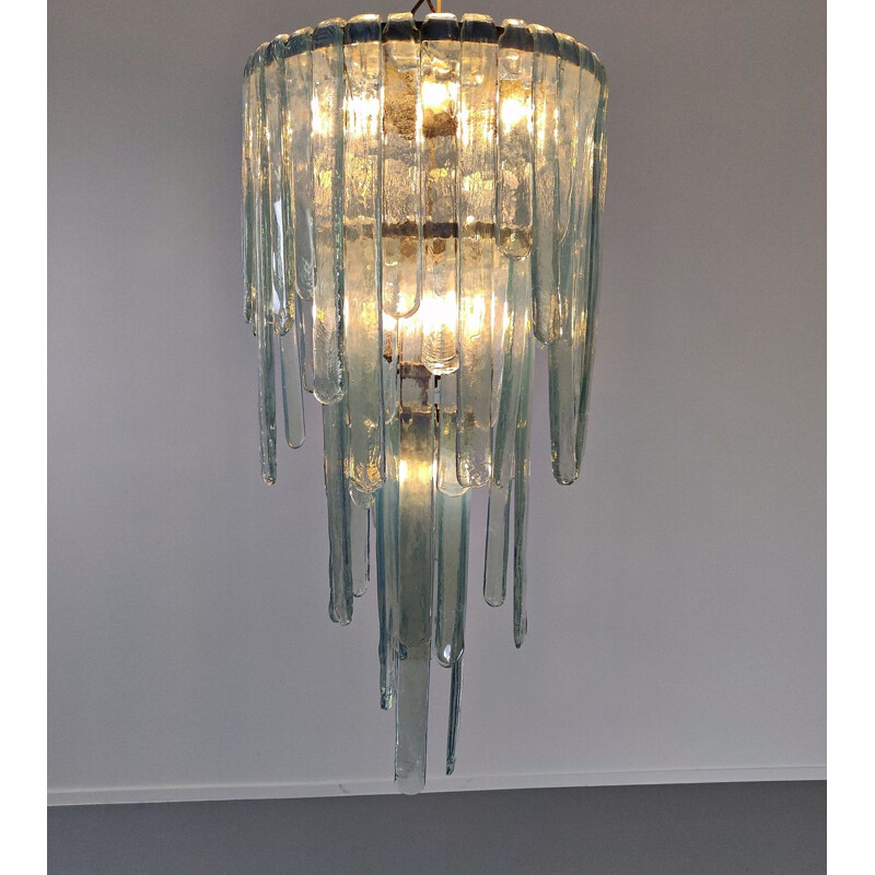 Vintage Opalescent Murano glass chandelier