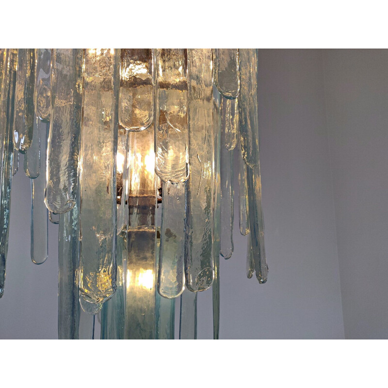 Vintage Opalescent Murano glass chandelier