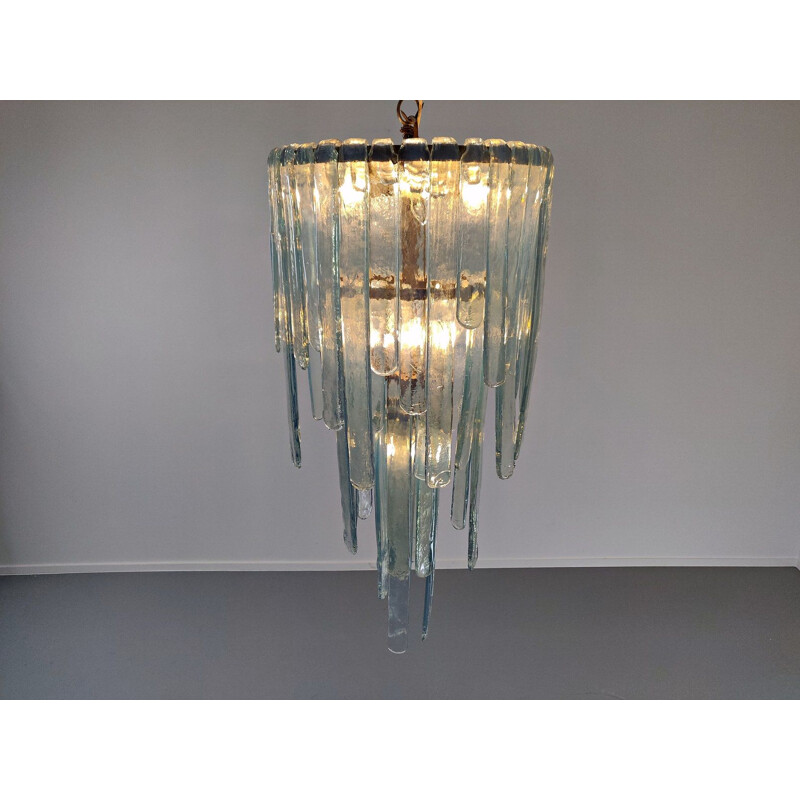 Vintage Opalescent Murano glass chandelier