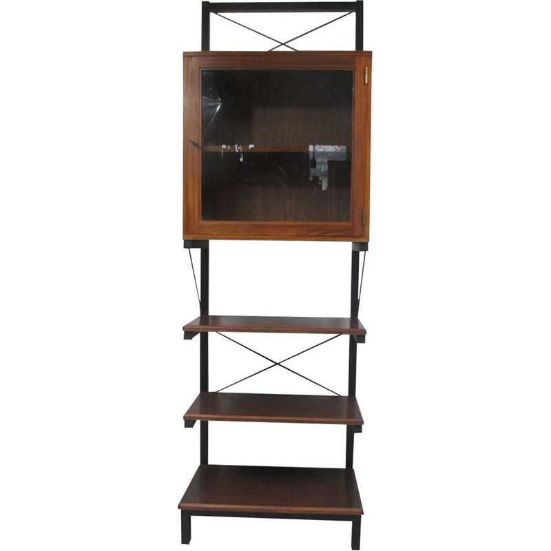 Vintage Bookcase, rosewood and metal 1970s