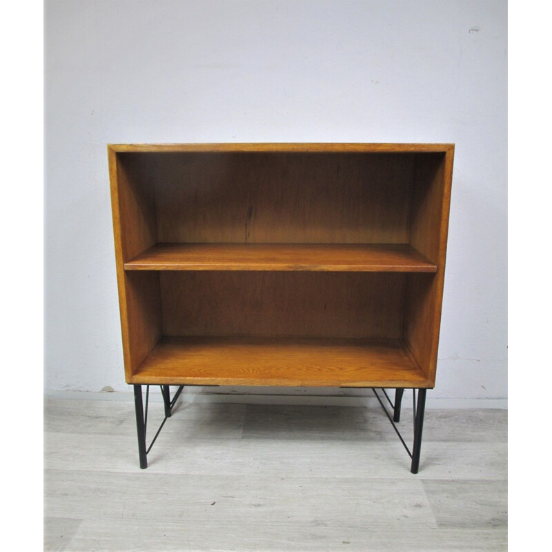 Vintage Bookcase, metal legs 1970s